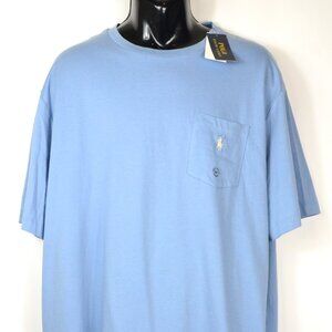 Polo Ralph Lauren Men's Size XLT Light Blue Crew Neck T Shirt NWT